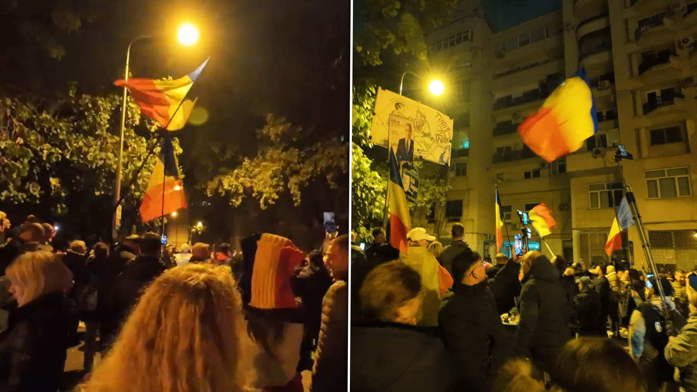 Proteste continue în fața Arestului Central: susținătorii lui Călin Georgescu cer eliberarea acestuia