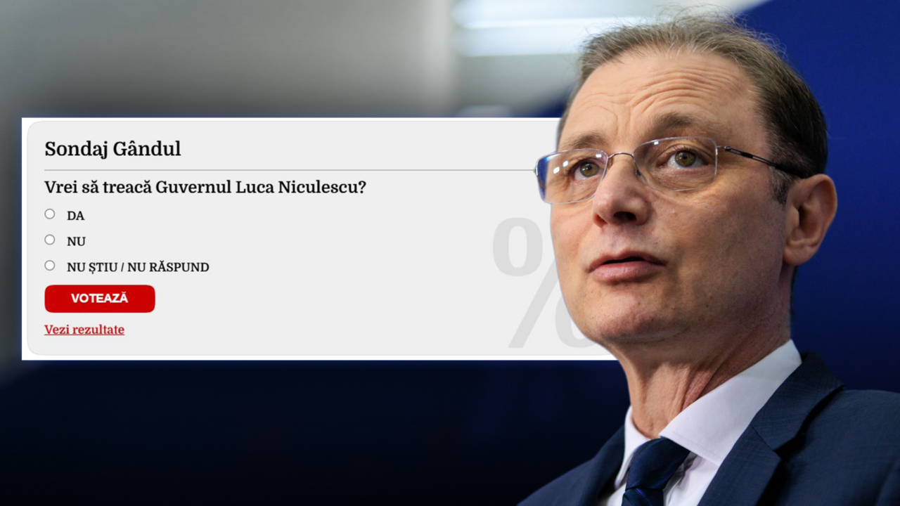 Rezultatul sondajului Gândul: Opinia cititorilor despre învestirea Guvernului Luca Niculescu
