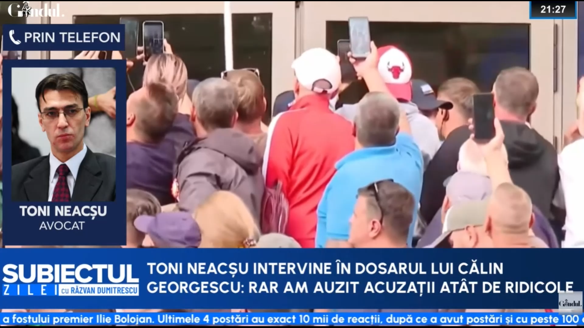 Toni Neacșu critică noul dosar al lui Călin Georgescu: „Se pot face dosare din orice”
