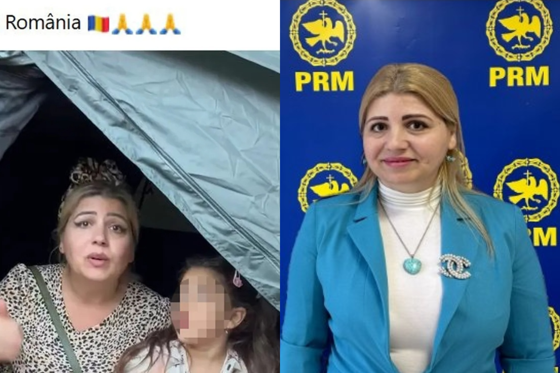Identitatea femeii cu copilul din cortul de la Arestul Capitalei: este membră a clanului Duduianu