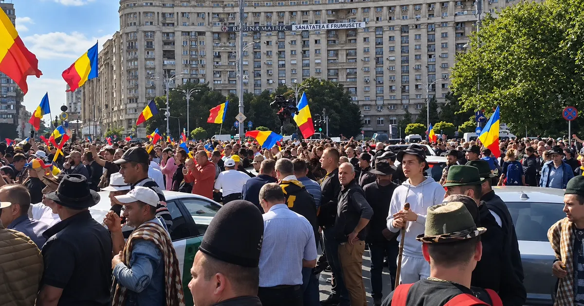 Protestul fermierilor din Piața Victoriei a fost marcat de incidente violente și scandări politice